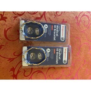 Walgreens Medical ID Bracelet Gold Customizable Alert System